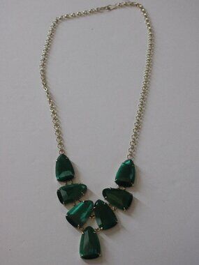 KENDRA SCOTT Harlie  Statement Necklace-Emerald Cat’s Eye